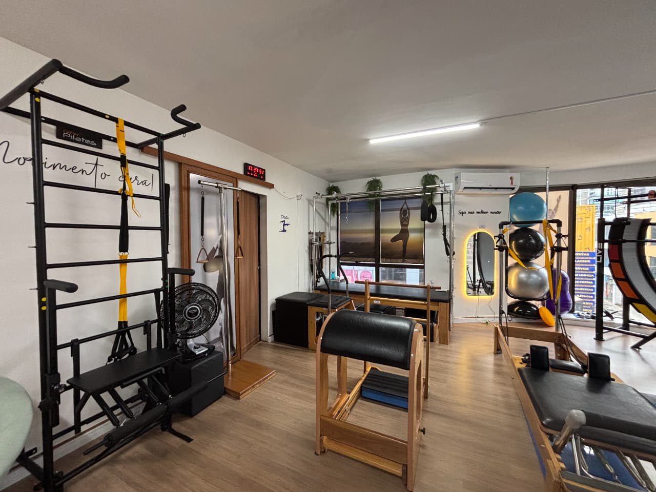 Ambiente acolhedor do Studio Focus Pilates